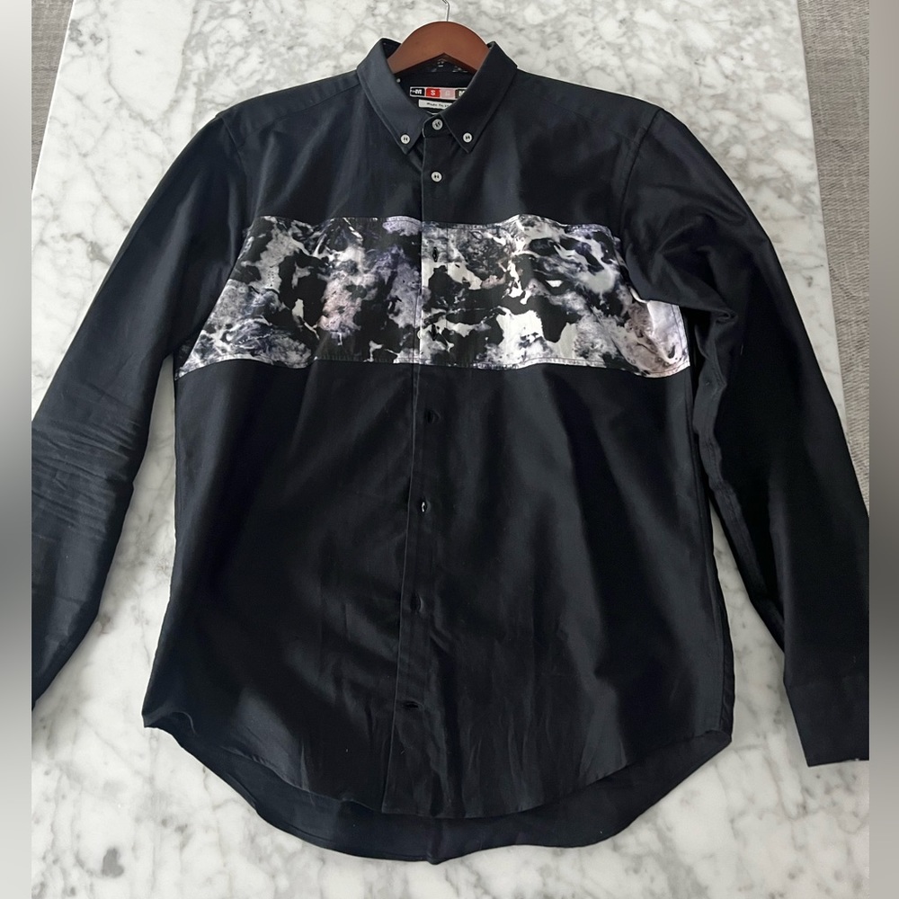 Navy Blue MSGM button down shirt